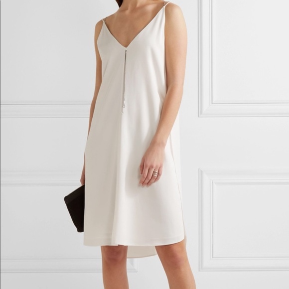 T by Alexander Wang Chain Stretch Crepe Slipdress - Picture 2 of 9